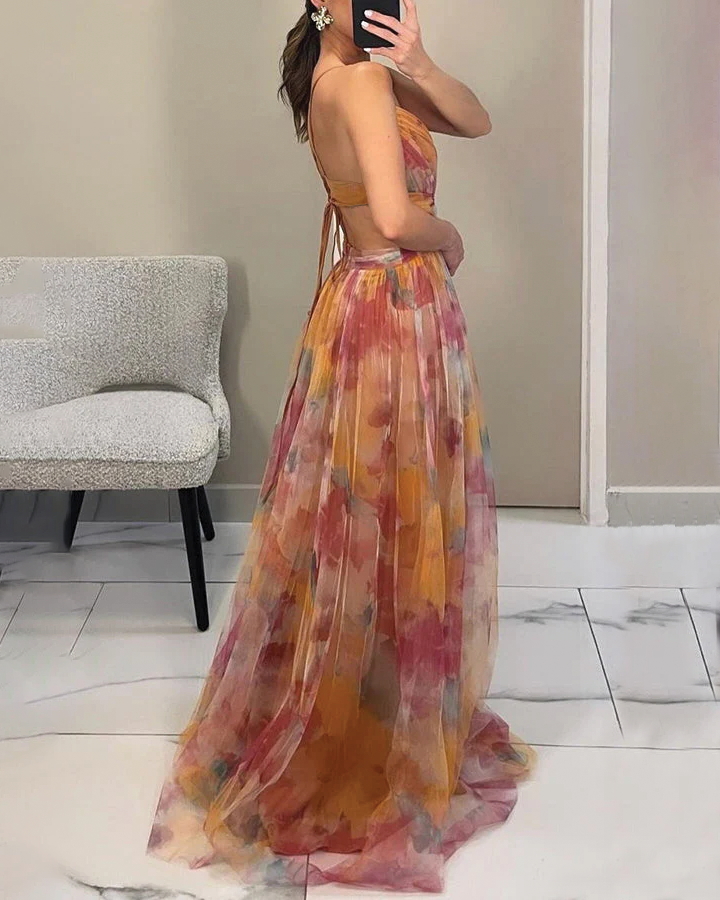Isla™ | Classic Floral Midi Dress