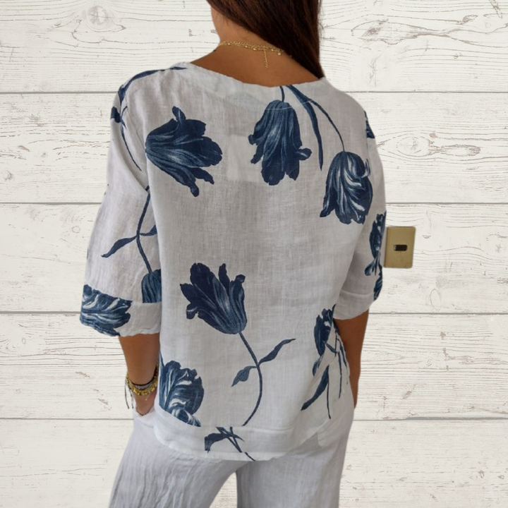 Dahlia™ | Blossom Print Blouse
