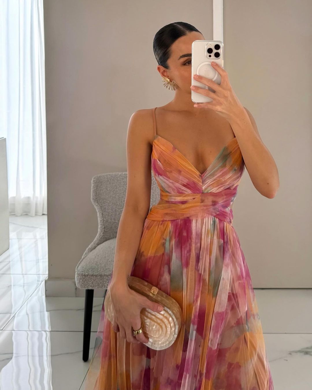 Isla™ | Classic Floral Midi Dress