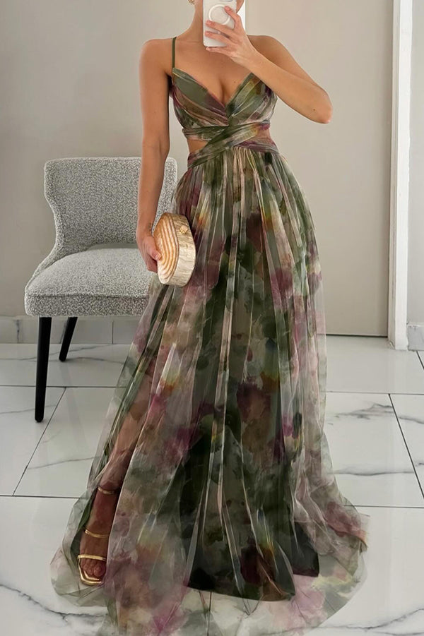 Isla™ | Classic Floral Midi Dress