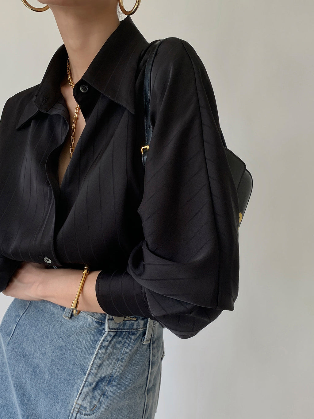 Charlotte™ | Oversized Button Up Collared Shirt