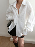 Lavine™ | Cable Knit Oversized Shirt