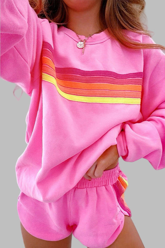 ELORA™ | Soft Striped Lounge Set