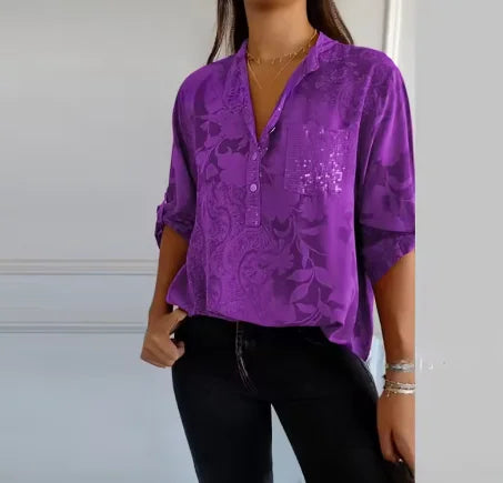 Isla™ | Pocketed V-Neck Shirt