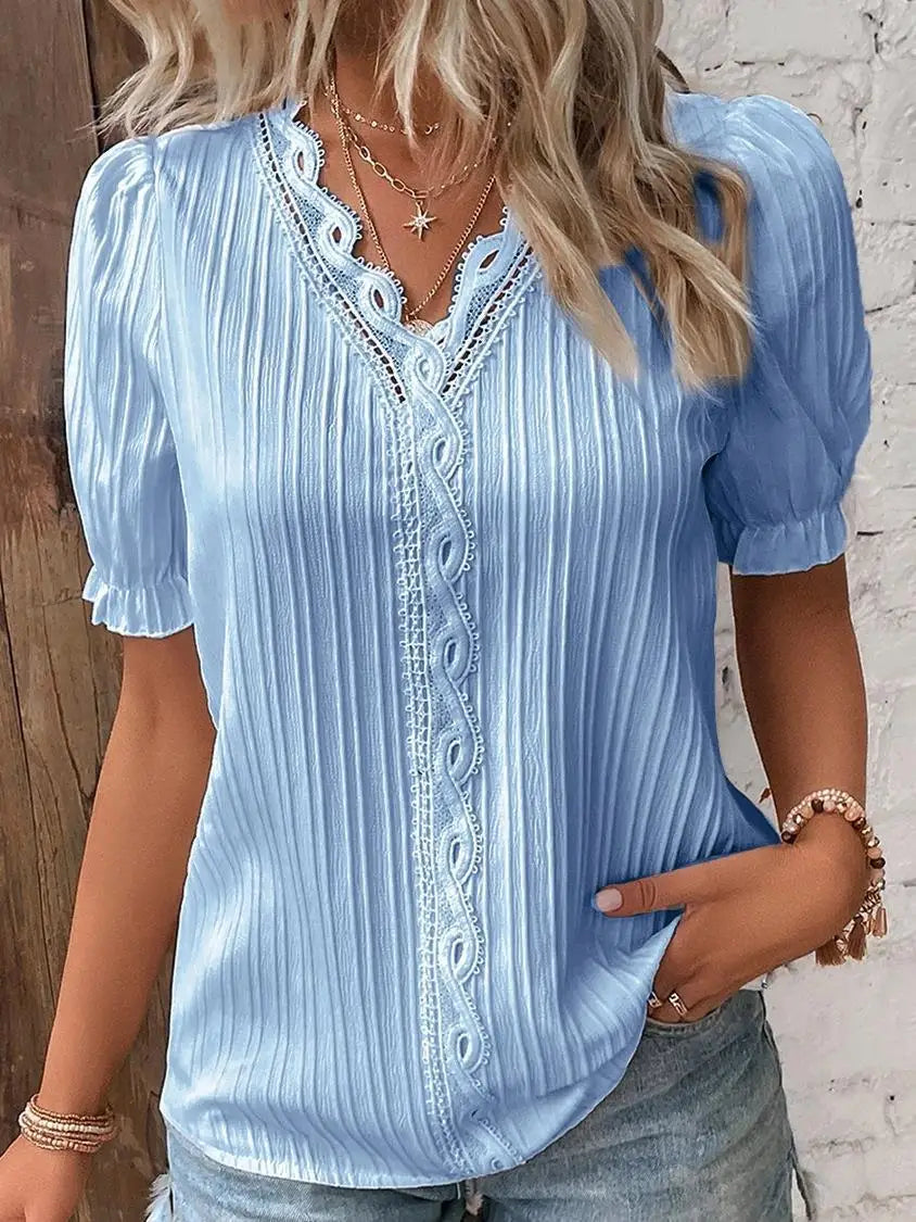Isabella™ | Lace Elegance Blouse