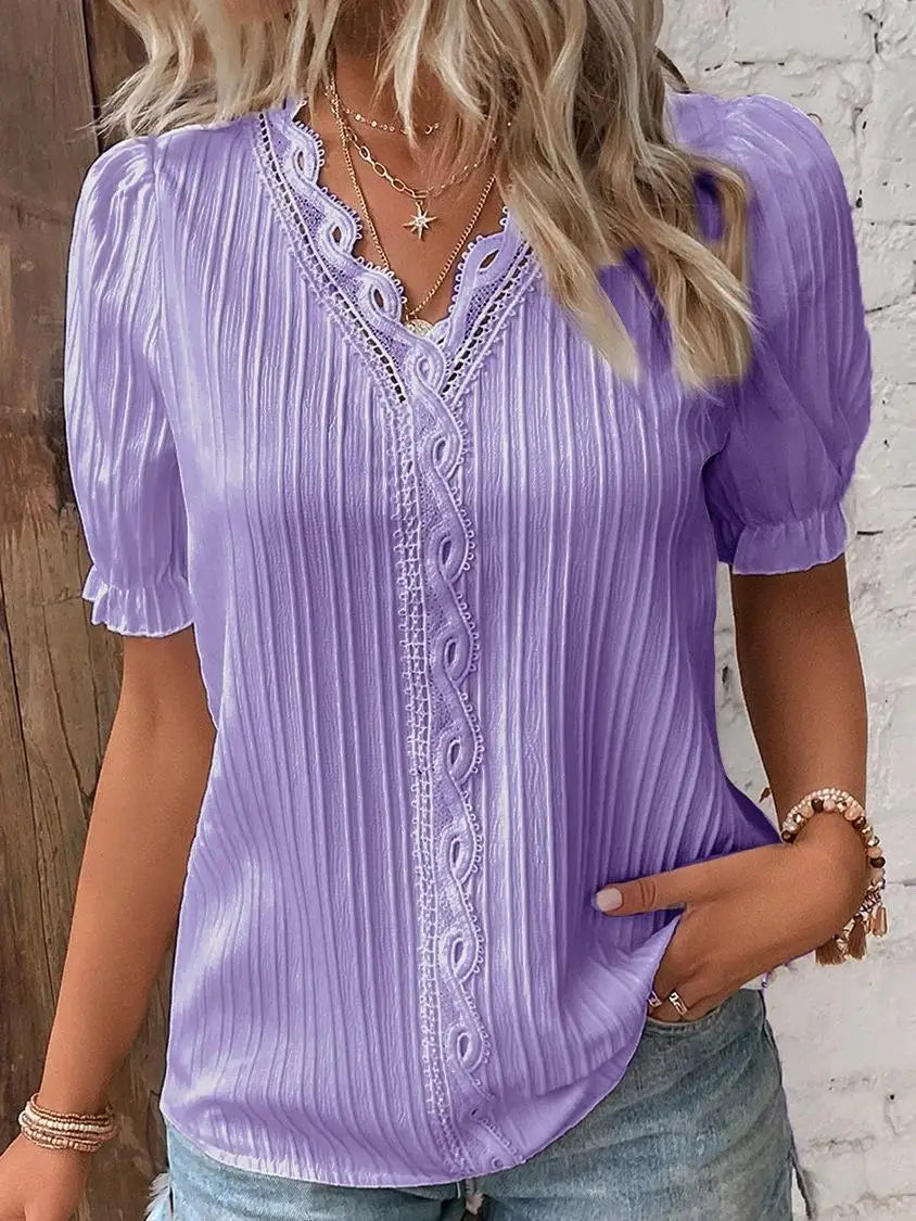 Isabella™ | Lace Elegance Blouse