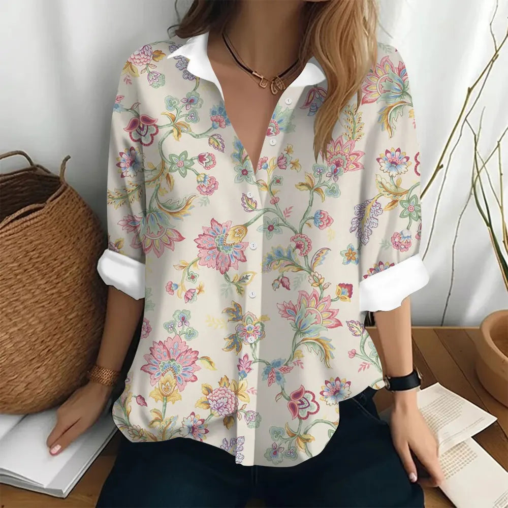 Fleur™ | Relaxed Floral Print Blouse