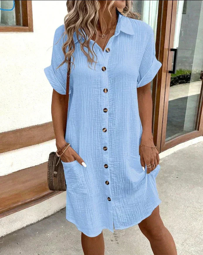 Brooklyn™ | Elegant Polo Midi Dress