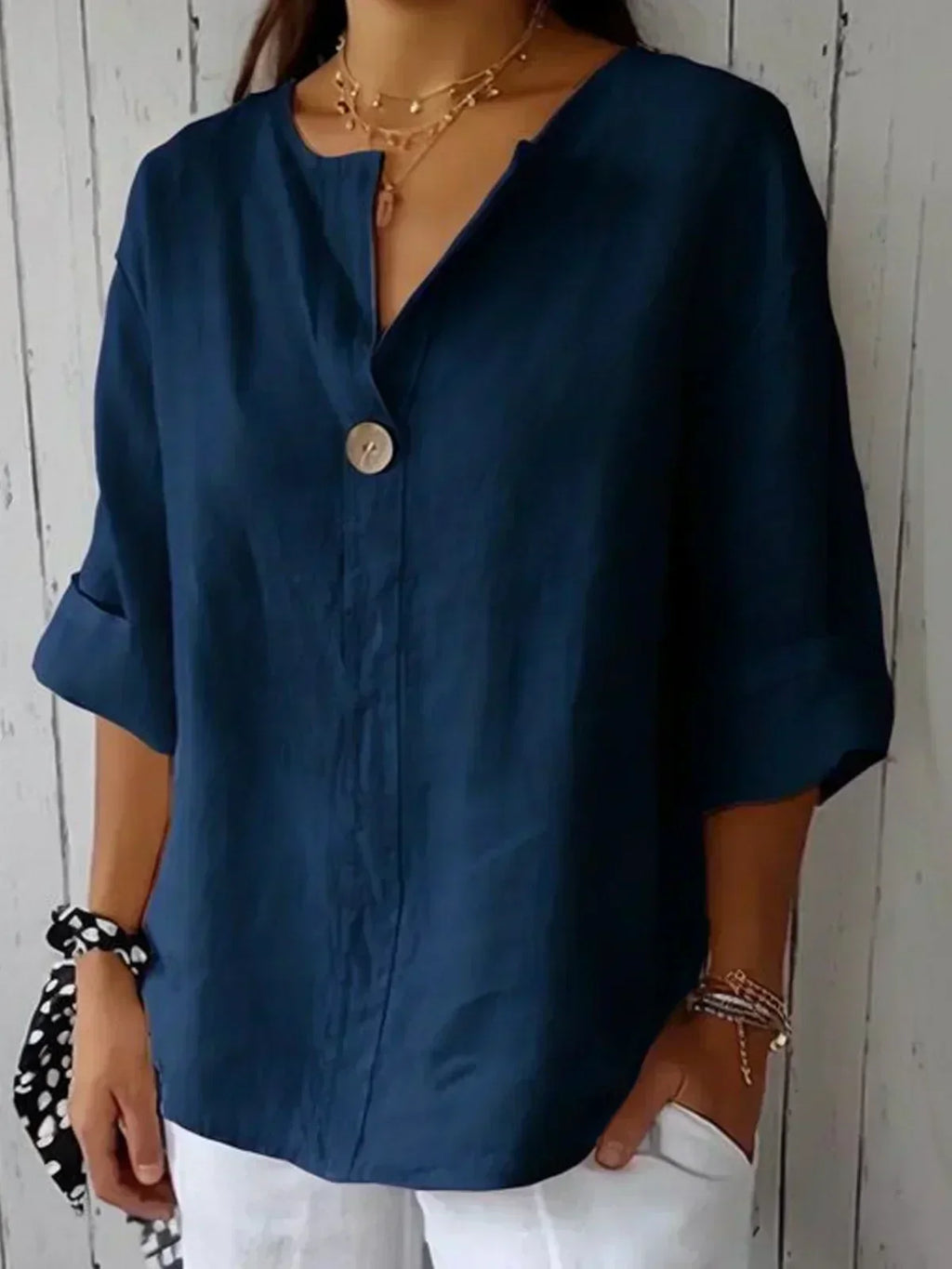 Naomi™ | Casual V-neck Blouse