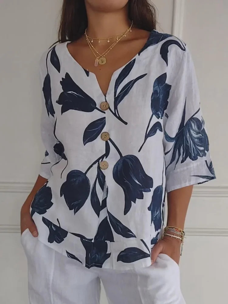 Dahlia™ | Blossom Print Blouse