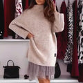 ANVÉA™ | Chic Turtleneck & Mini Skirt Set